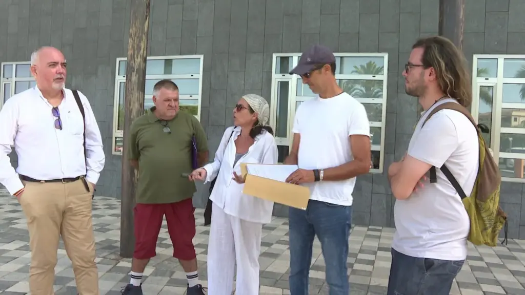 Los representantes de los colectivos presentaron la ampliación de la denuncia este jueves en el Juzgado de Instrucción 3 de Arona