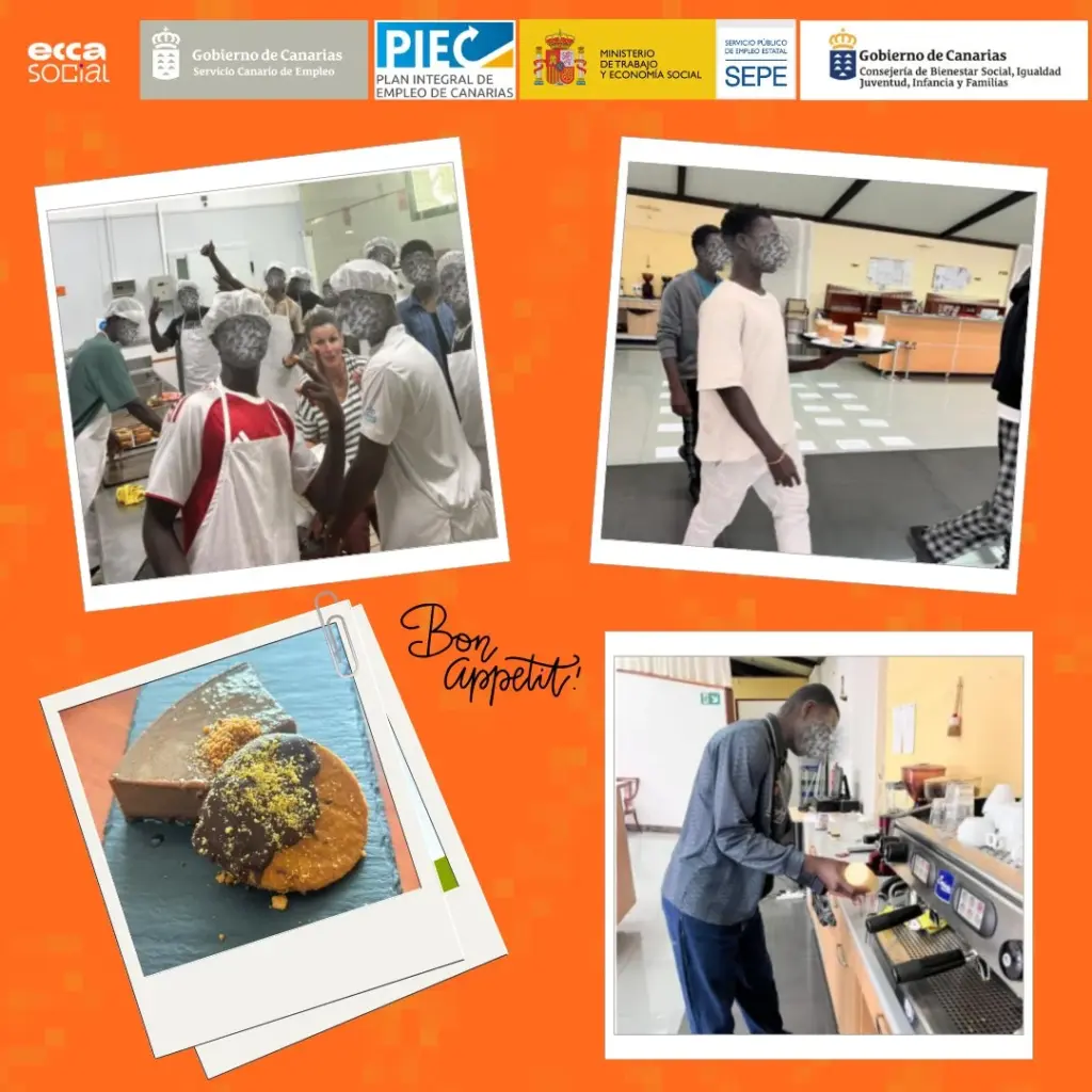 Jóvenes migrantes no acompañados se titulan este viernes en los cursos de formación para el empleo en Ecca Social