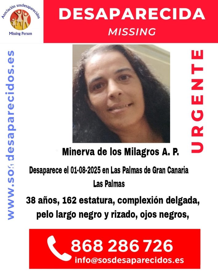 Buscan a Minerva de los Milagros, desaparecida en Las Palmas de Gran Canaria