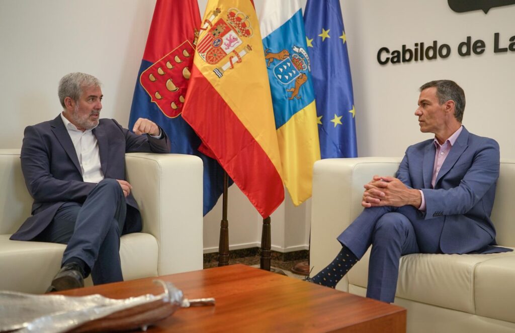 Reunión entre Fernando Clavijo y Pedro Sánchez/ Gobierno de Canarias.
