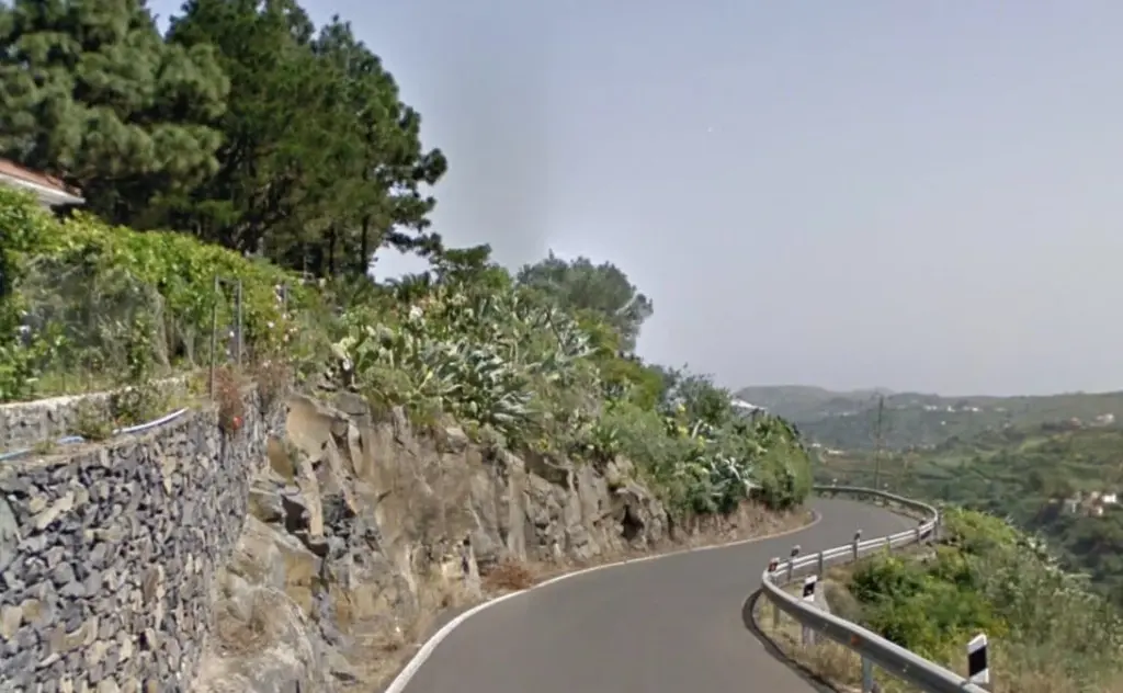 Carretera de El Faro. Imagen Ayuntamiento de Teror