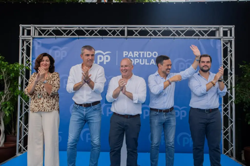 Momento del acto que marca el inicio del nuevo curso político del PP de Canarias