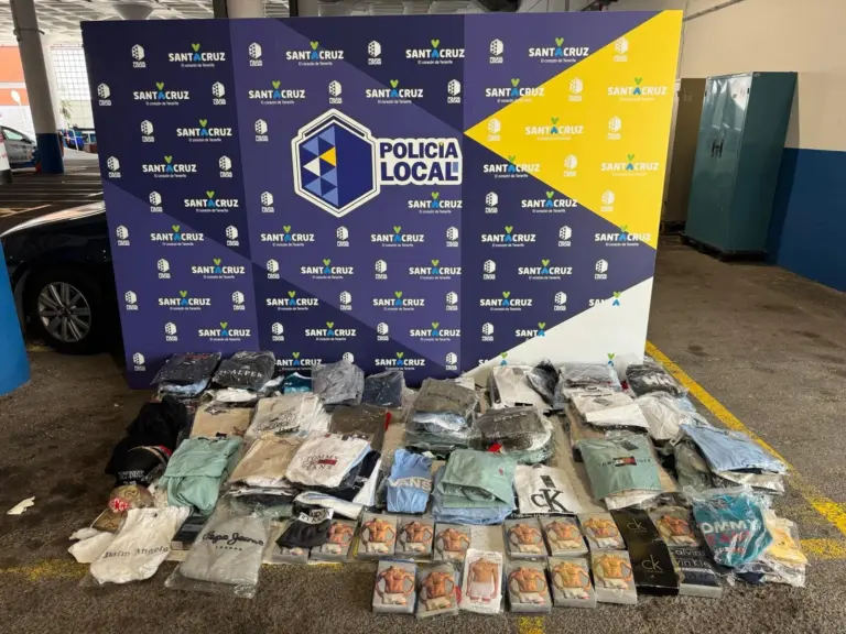 975 prendas falsificadas en el rastro dominical de Santa Cruz de Tenerife