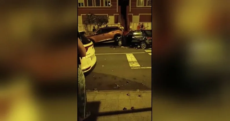 Estado en el que quedaron los vehículos tras el accidente