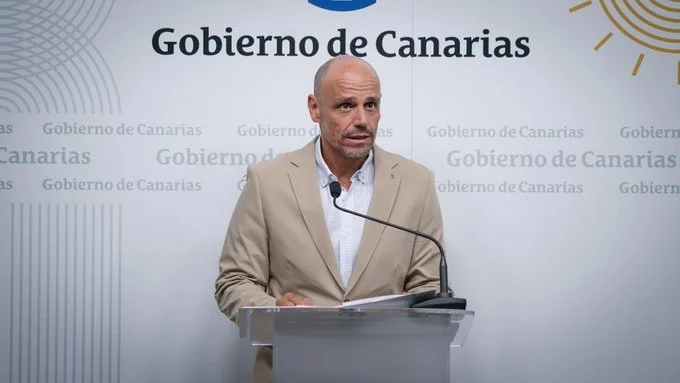 El portavoz del Ejecutivo canario, Alfonso Cabello. Imagen Gobierno de Canarias