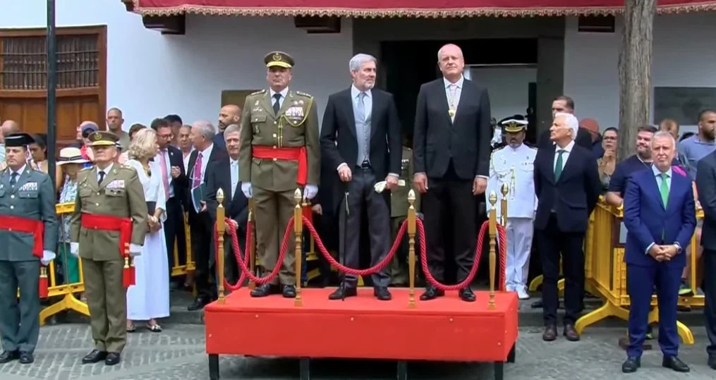 Fernando Clavijo en representación del Rey en Teror