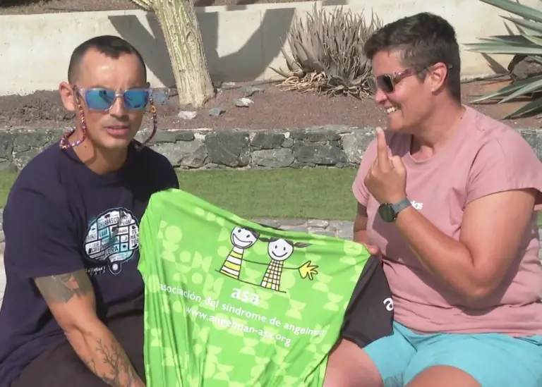 Un reto solidario moviliza Fuerteventura para visibilizar el síndrome de Angelman