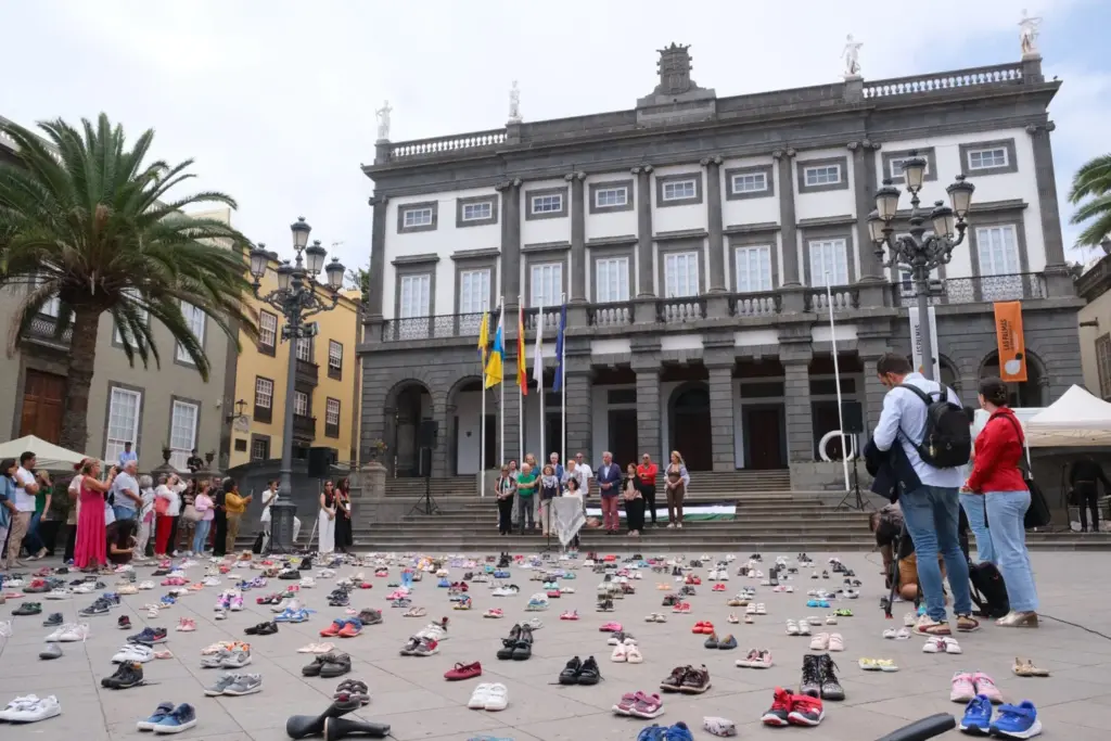 Acto de homenaje a los niños y niñas asesinados en Gaza