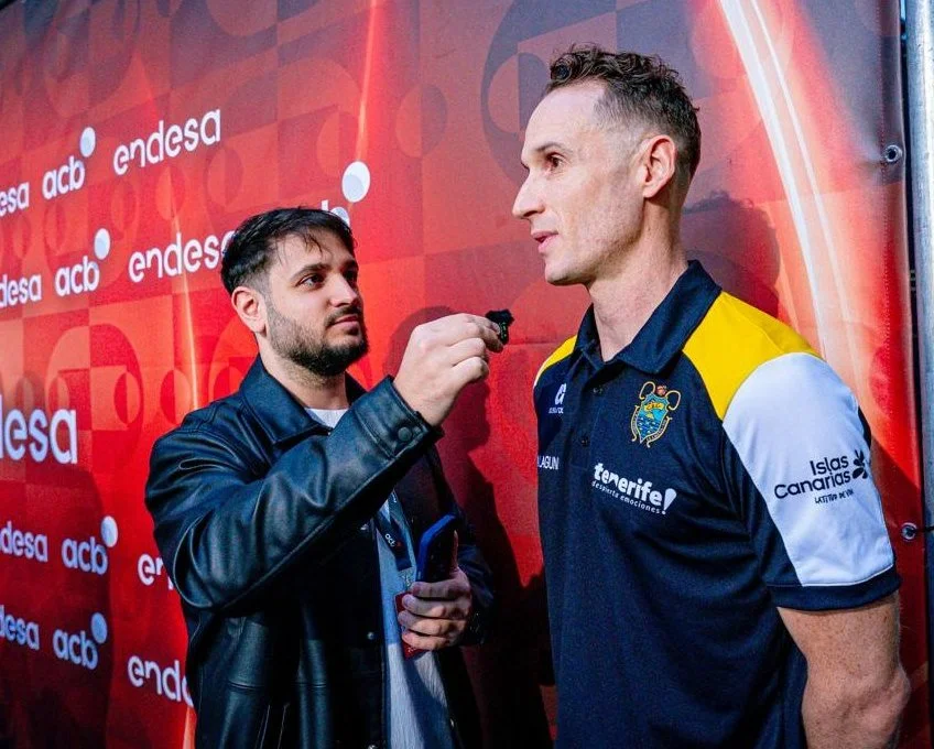 Marcelinho Huertas durante la presentación de la Liga Endesa 2025/2026. Imagen Liga Endesa