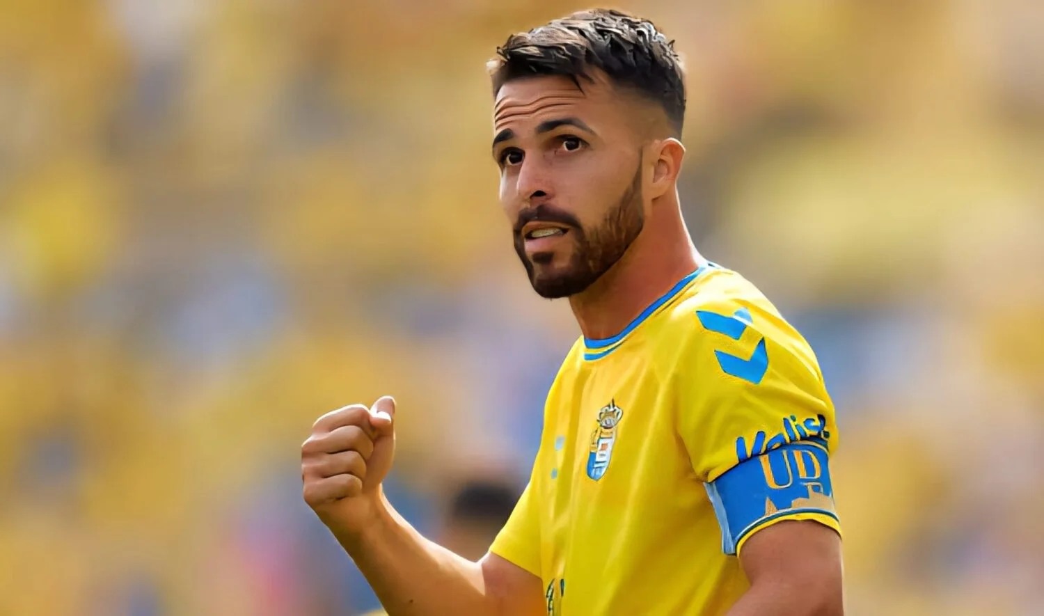 Kirian Rodríguez, capitán de la UD Las Palmas, comparece ante los medios de comunicación / Archivo 