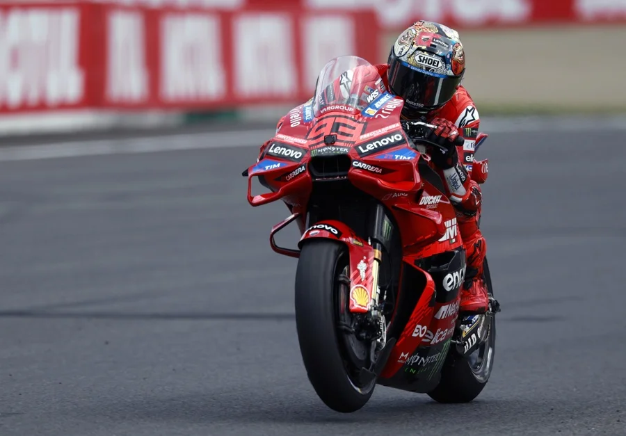 Marc Márquez con la Ducati durante el Gran Premio de Japón. Imagen EFE