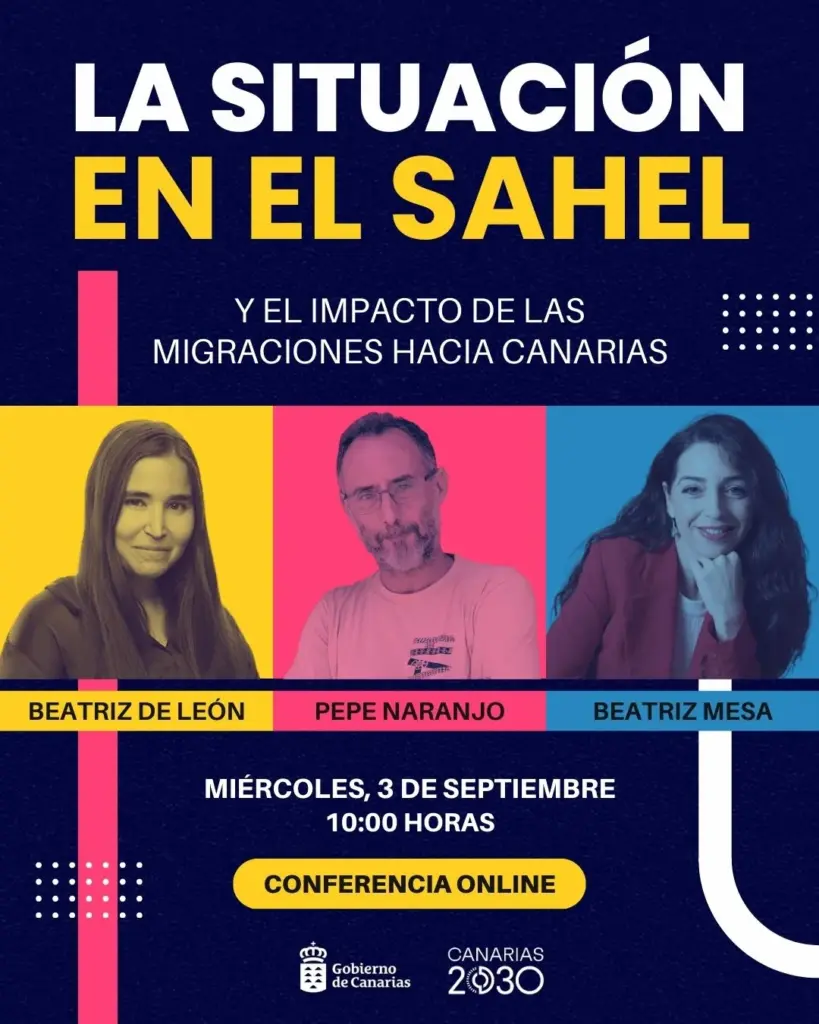 Cartel de las jornada de análisis de la situación geopolítica en El Sahel