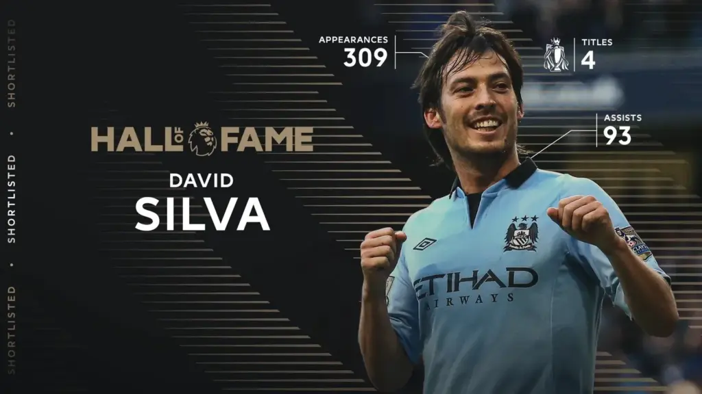 David Silva, nominado para el Salón de la Fama de la Premier