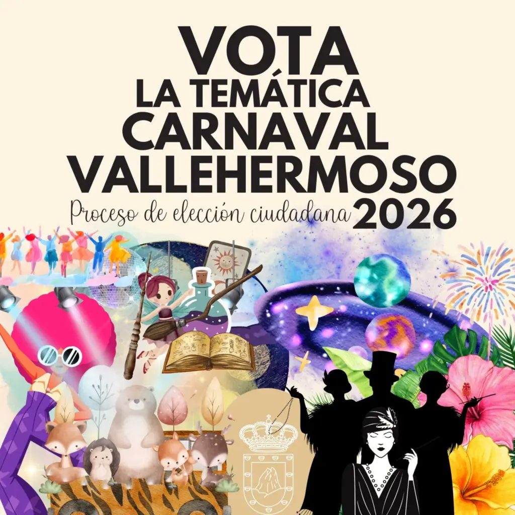 Cartel de votación del tema del Carnaval de Vallehermoso