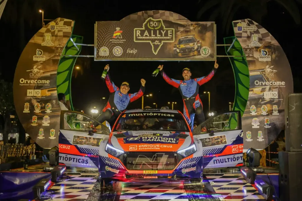 los tinerfeños se aseguraron la victoria, y el máximo de puntos en el TC Plus, tras acumular un tiempo de 59:07.1