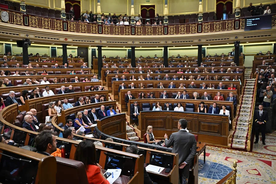 Imagen de archivo de una sesión en el Congreso de los Diputados