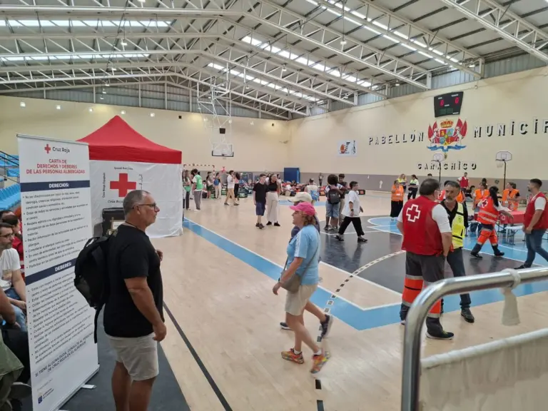 Las mejores imágenes del simulacro de erupción en Garachico