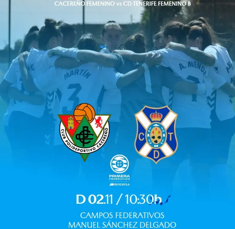 El CD Tenerife Femenino B visita al Cacereño tras el parón