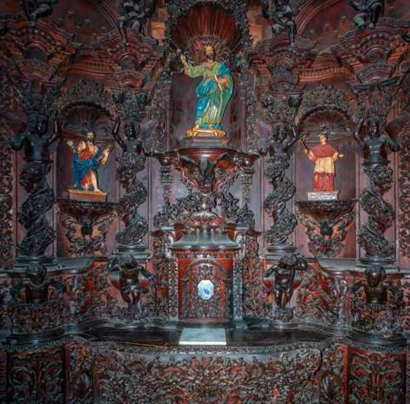 Retablo de madera de la Capilla Carta en Santa Cruz de Tenerife 