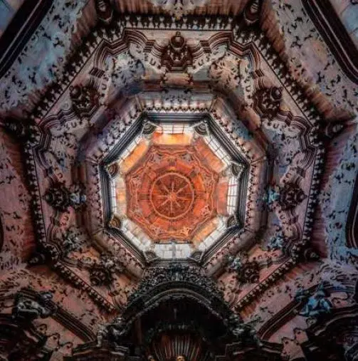 Cubierta decorada en madera de la Capilla Carta de Santa Cruz de Tenerife 