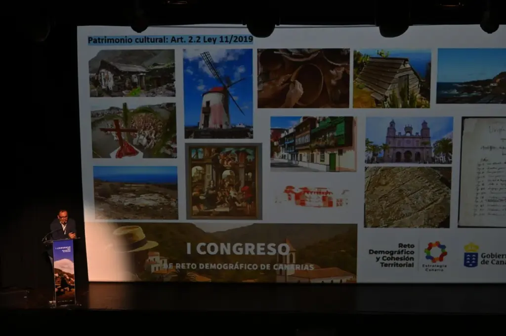 Clausura del I Congreso de Reto Demográfico celebrado en Gáldar, Gran Canaria