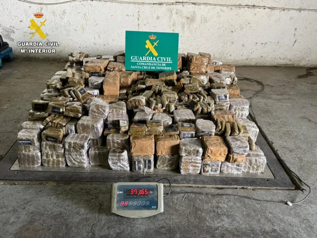 Droga incautada en Tenerife tras un control rutinario de tráfico
