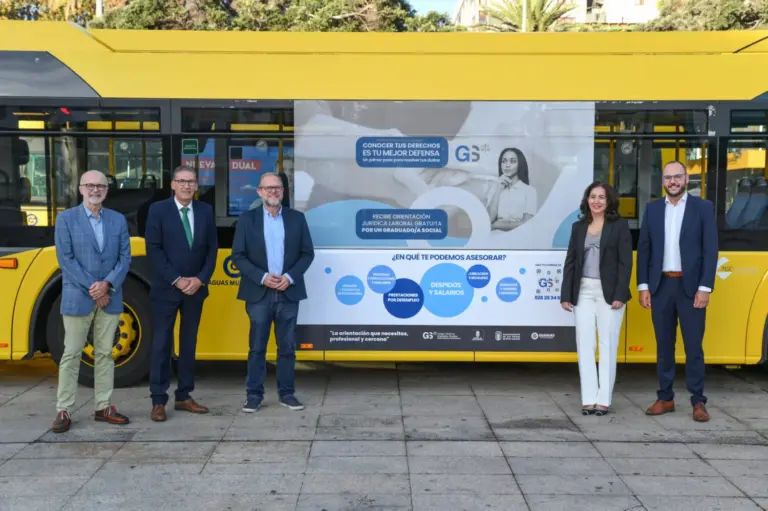 Guaguas Municipales visibiliza el servicio de atención jurídica gratuita de Graduados Sociales a los ciudadanos