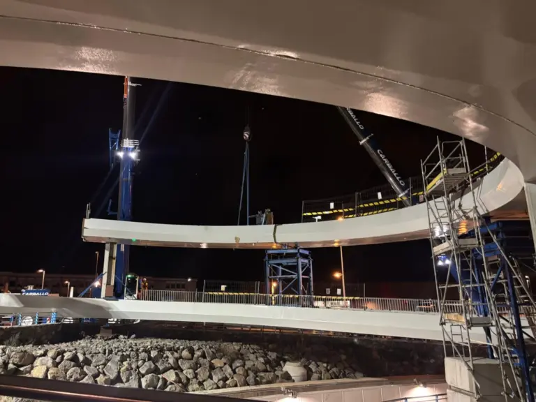 La pasarela de Padre Anchieta estará «en marcha» el próximo febrero