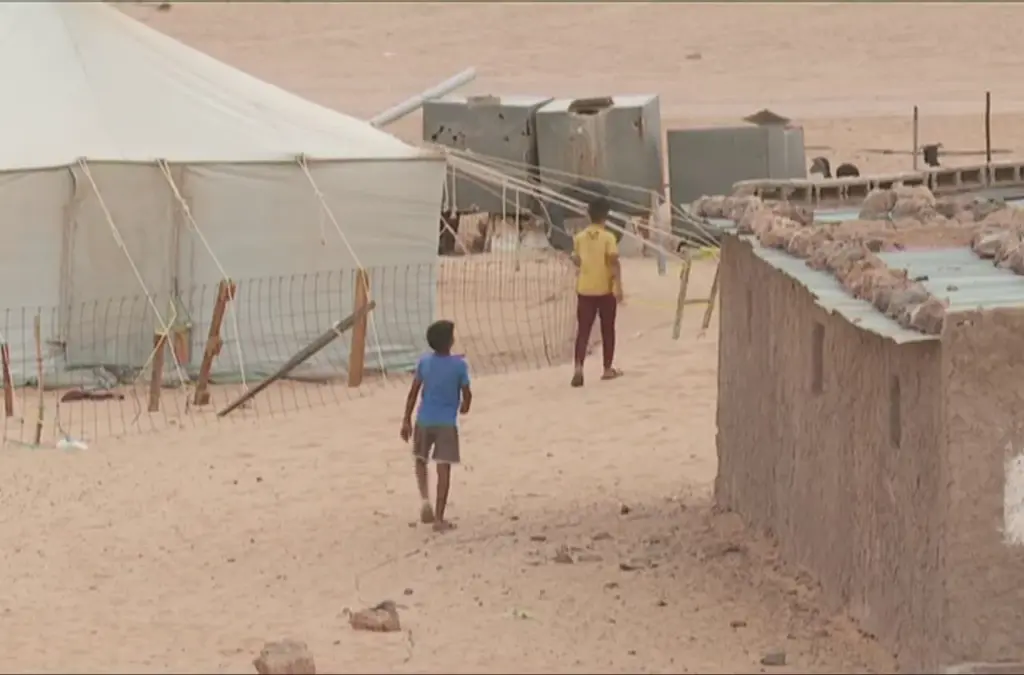 Niños en un campamento en el Sáhara Occidental