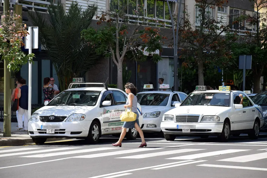 Taxis en Santa Cruz de Tenerife. Imagen Ayuntamiento de Santa Cruz de Tenerife