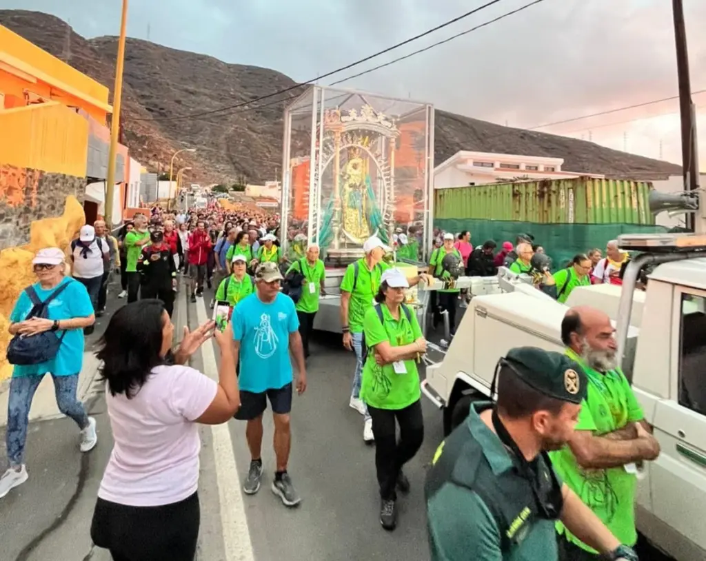 La Virgen de Candelaria de camino a su Basílica. Cristian Hernández