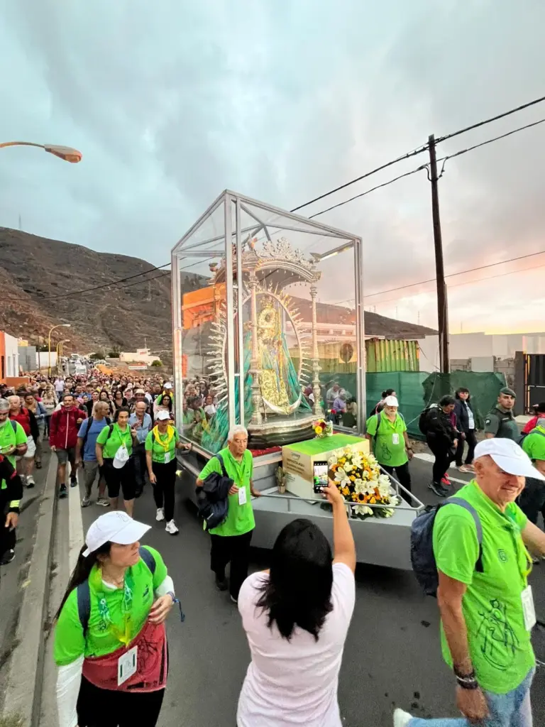 La Virgen de Candelaria de camino a su Basílica. Cristian Hernández