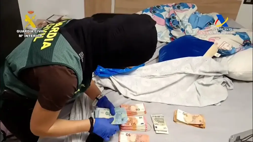 Parte del material incautado en la operación MERMAI