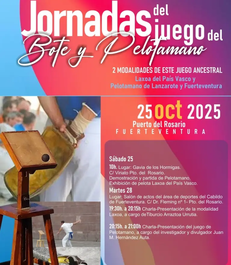 Intercambio deportivo entre Pelotamano y Laxoa en Fuerteventura