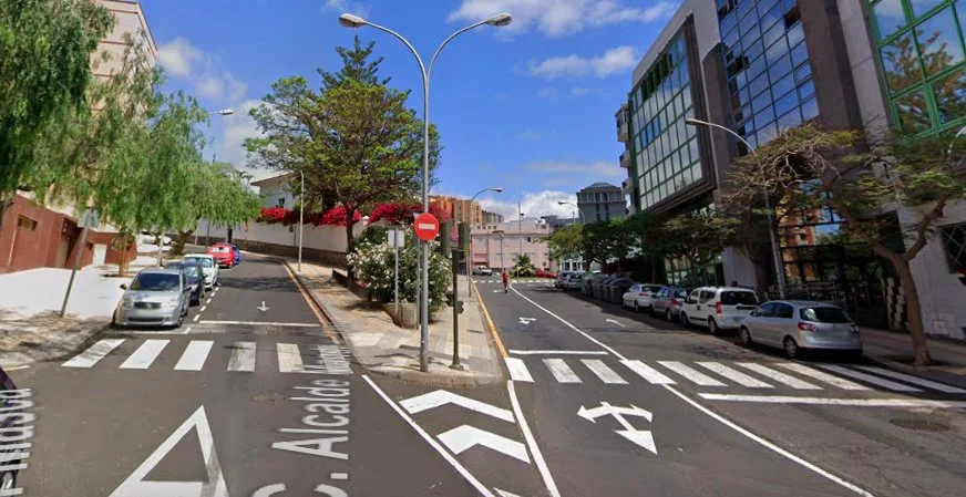 Confluencia de la calle Masca y la calle Alcalde Mandillo Tejero en Santa Cruz de Tenerife / Google Maps 