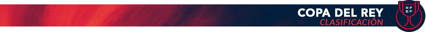 Clasificación Copa del Rey de Fútbol Temporada 2025-26 Clasificación Copa del Rey de Fútbol Temporada 2025-26
