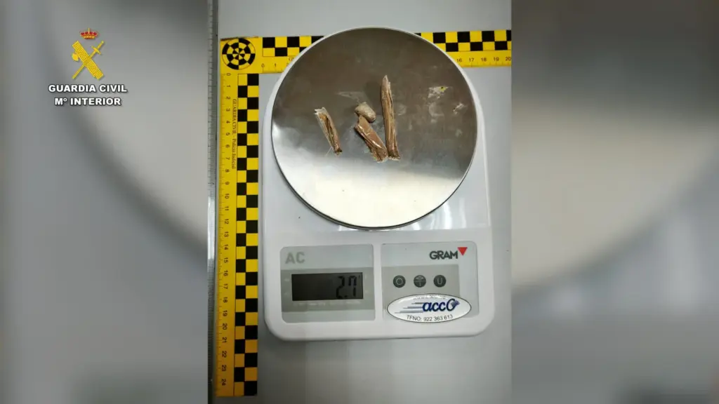 Droga interceptada en la prisión Tenerife II