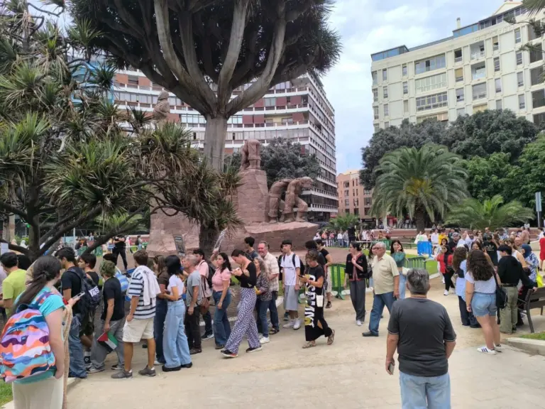 Los estudiantes en Canarias piden contundencia contra Israel y muestran su apoyo al pueblo palestino