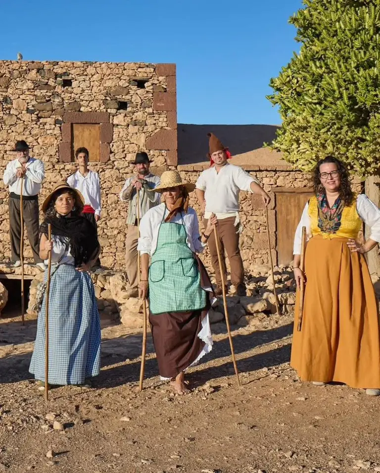 Exhibiciones del juego del palo en los 14 municipios de Fuerteventura en un solo día