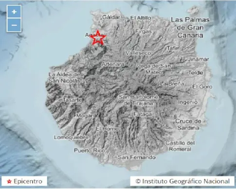 Registrado un terremoto en Gran Canaria