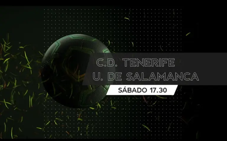 Televisión Canaria emite este sábado el encuentro entre el CD Tenerife y Unionistas de Salamanca