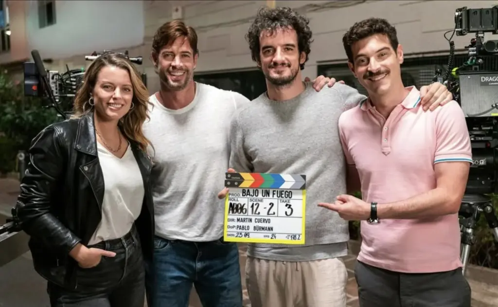 Inicio del rodaje de la segunda parte de la película "Bajo un fuego" protagonizada por William Levy y Adriana Torrebejano entre otros / Secuoya Studios