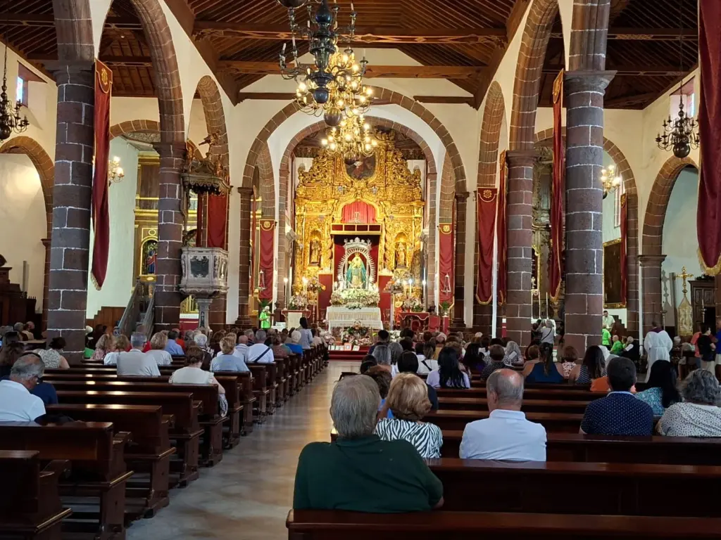 Últimas horas de la Virgen de Candelaria en la Iglesia de la Concepción