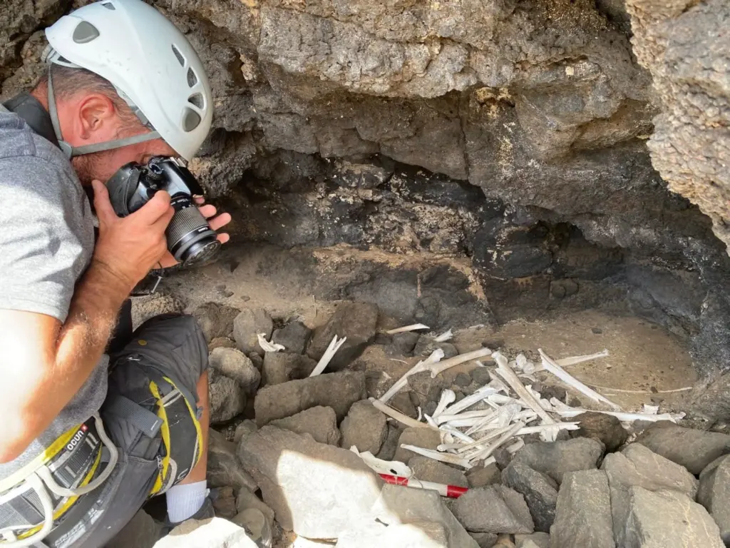 Excavación en necrópolis de Ayraga