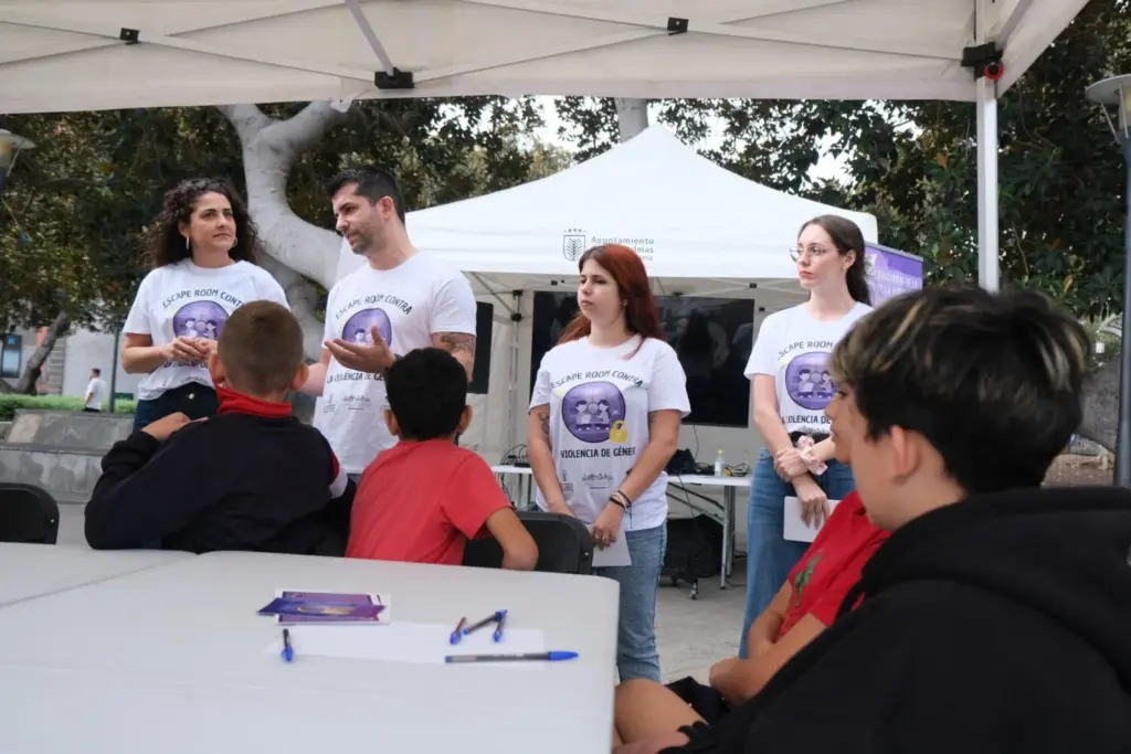 ‘Escape room’ educativo contra la violencia de género con motivo del 25N. Ayuntamiento de Las Palmas de Gran Canaria.