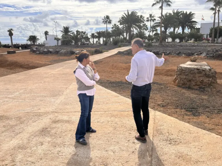Culminan las obras para mejorar el drenaje en el barranco del Hurón, en Costa Teguise