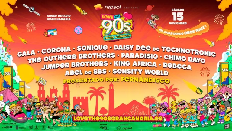 El festival Love the 90’s llega por primera vez a Gran Canaria