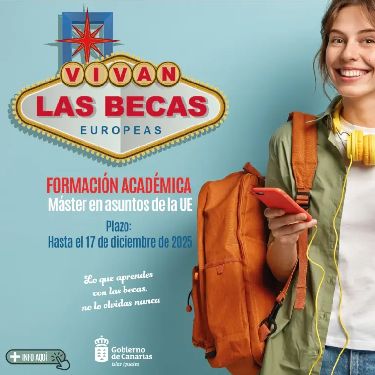 El Gobierno de Canarias convoca cinco becas de formación en asuntos europeos para 2026