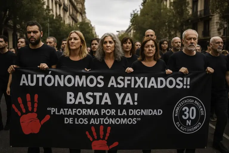 Los autónomos se manifiestan el 30 de noviembre