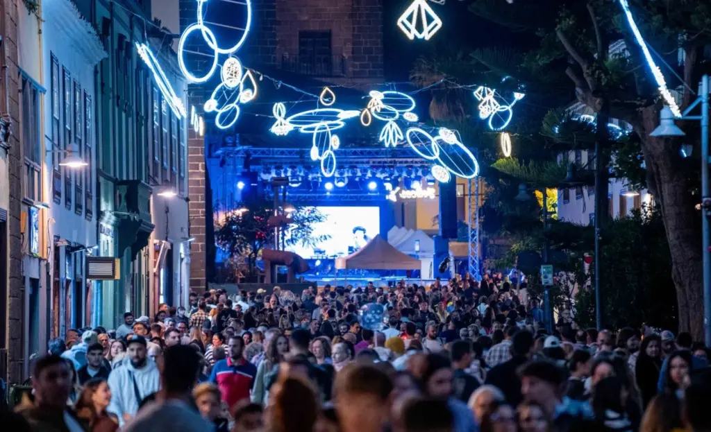 La Noche en Blanco en su última edición, 2024. Imagen Ayuntamiento de La Laguna